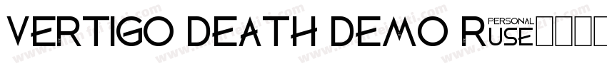 Vertigo Death Demo R字体转换